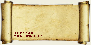 Jana Beljić vizit kartica